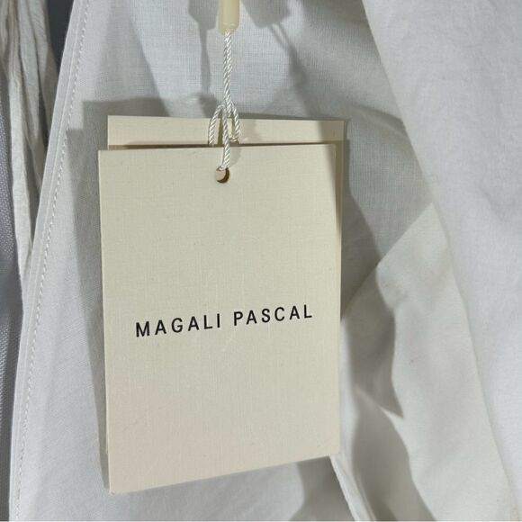 MAGALI PASCAL THE PERCIVAL MAXI DRESS IN OFFWHITE COTTON POPLIN NWT SIZE XL RARE - Picture 16 of 16